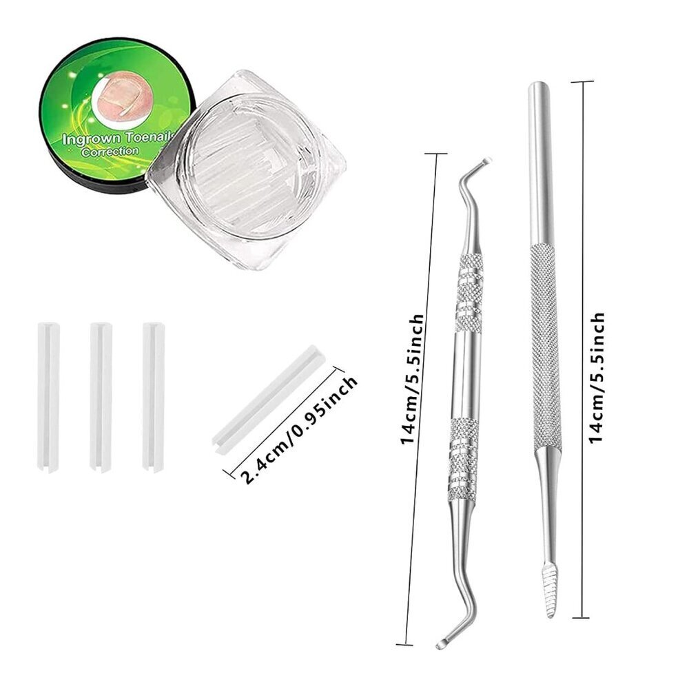30+2 Pack Kit, 30PCS Ingrown Toenails Corrector Strips Brace Ingrown Toenail Ped - Picture 2 of 6